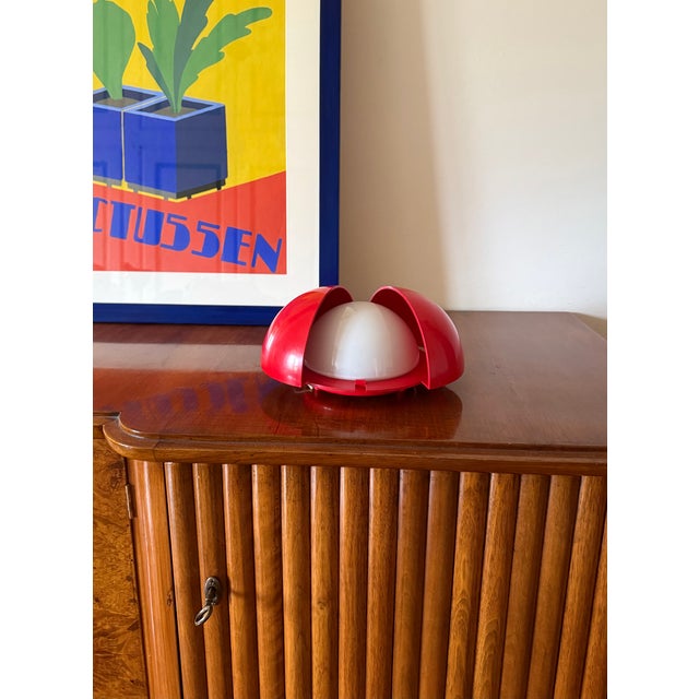 Red Mod. Lampira Red Sconce by Gianemilio Piero and Anna Monti for Fontana Arte, Italy, 1970 For Sale - Image 8 of 11