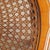 Louis Philippe Round Coffee Table with Wickerwork and Glass Top For Sale - Image 9 of 10
