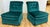 Traditional Vintage Deep Teal Velvet Tufted Back Slipper Chairs, a Pair For Sale - Image 3 of 12