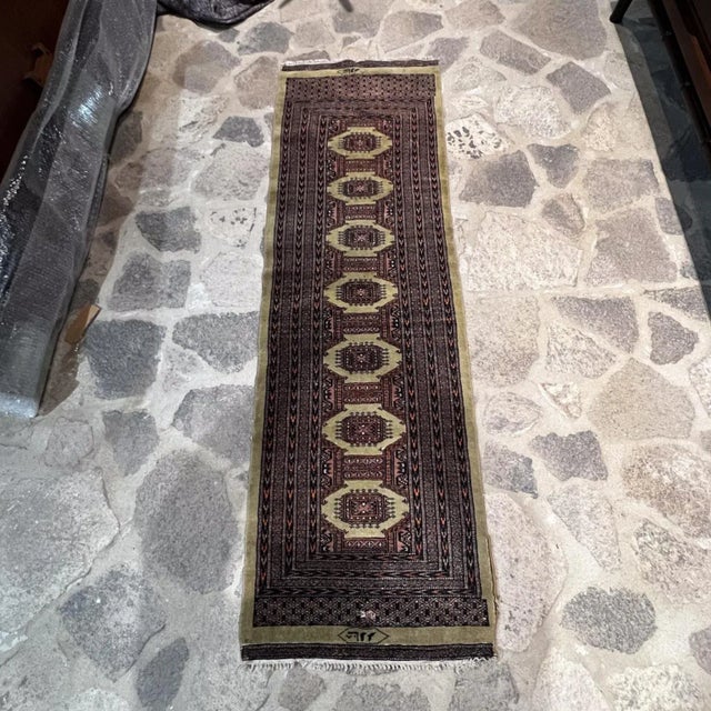 Middle Eastern Wall Art Tapestry Traditional Large Signed For Sale - Image 9 of 13