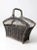 Wood Vintage Wicker Magazine Rack For Sale - Image 7 of 12