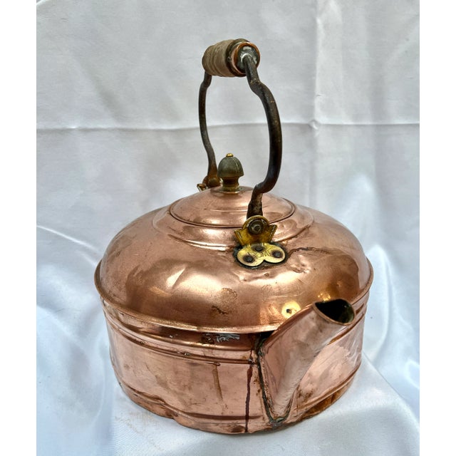 Copper Early 1900s Copper Tea Kettle For Sale - Image 8 of 10