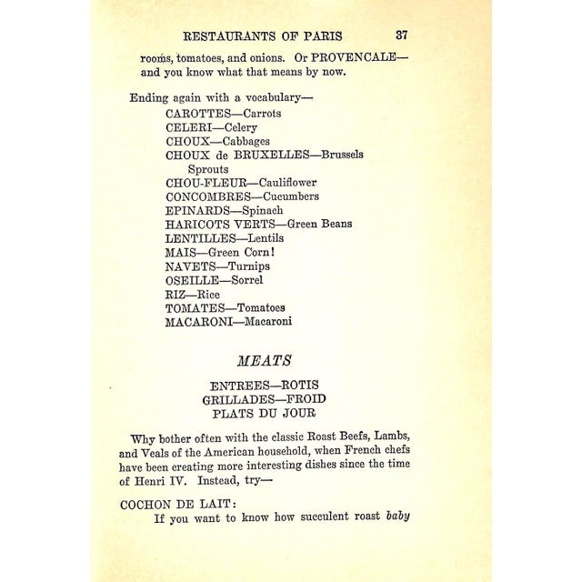 White "A Guide to the Restaurants of Paris" 1929 Bonney, Therese and Louise For Sale - Image 8 of 13