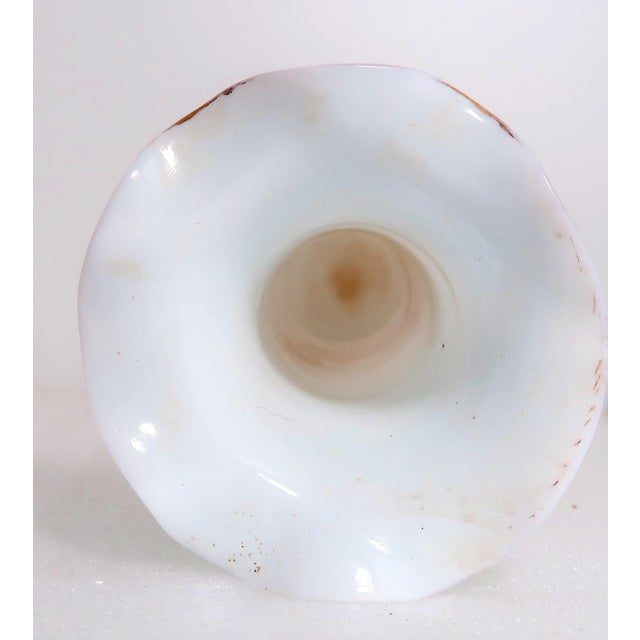 Lovely Tall Vintage Hand-Painted Porcelain Vase For Sale In Miami - Image 6 of 18