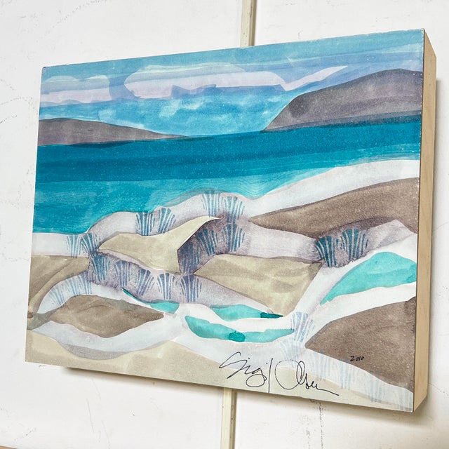 Pair of Paintings by Sigrid Olsen, Circa 2000s For Sale - Image 9 of 10