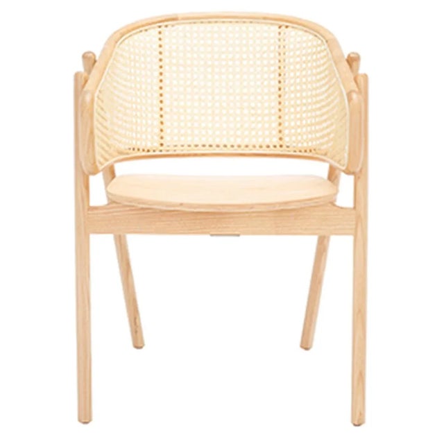 Emmy Rattan Back Dining Chair - Natural For Sale - Image 11 of 11