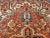 Textile Vintage Persian Heriz Serapi Area Rug, Handwoven Geometric Pattern, Brick Red & Ivory, 4’ X 4’ For Sale - Image 7 of 12