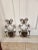 Metal Pair of Gilt Iron Wall Sconces For Sale - Image 7 of 12