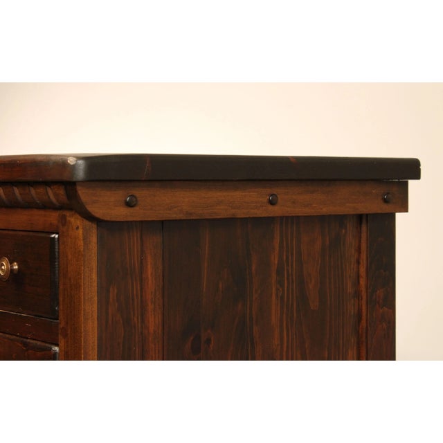 Vintage Pennsylvania House Solid Pine Chest on Chest For Sale - Image 10 of 12