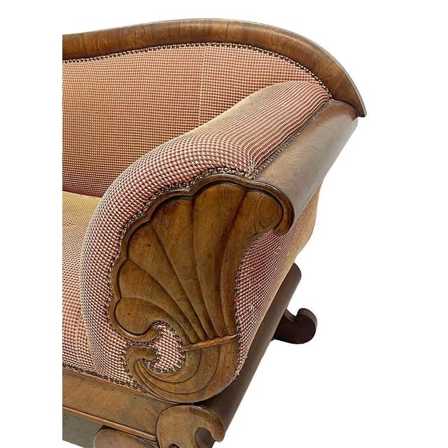 19th Century Dutch Walnut Sofa, 1860s For Sale - Image 4 of 7