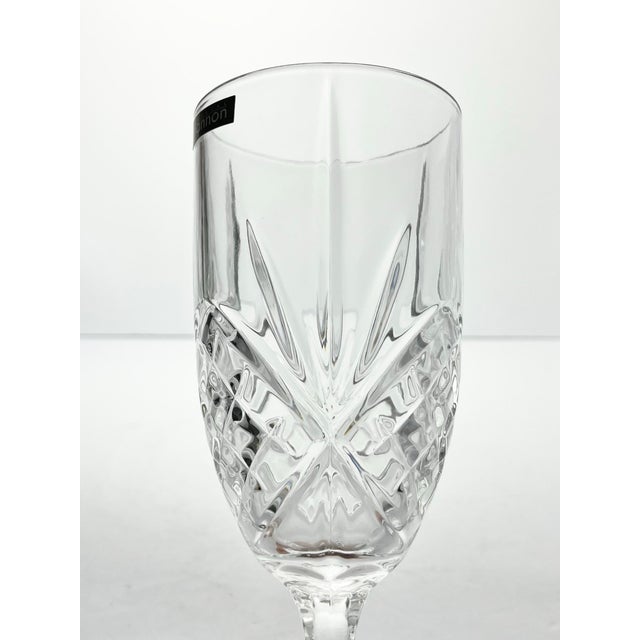Godinger Godinger “Dublin” Crystal Iced Tea Glasses - Set of 8 For Sale - Image 4 of 6