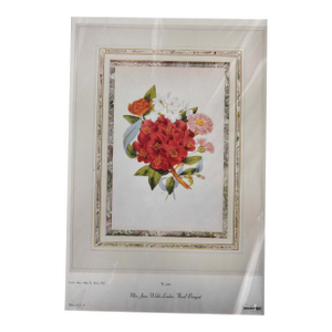Mrs. Jane Webb-Loudon Floral Bouquet Lithoprint Reproduction