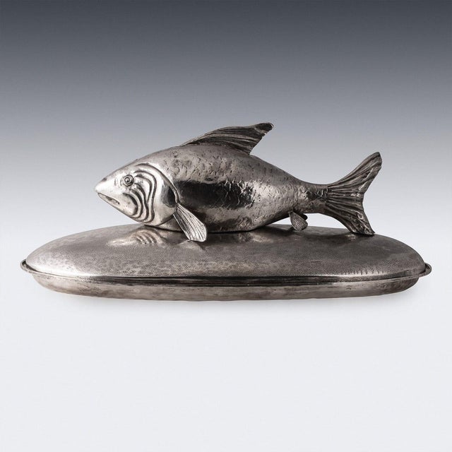 Vintage Italian Silver Plated Serving Platter by Franco Lapini, 1970 For Sale - Image 3 of 16