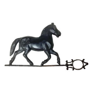 Antique American Folk Art Running Horse Weathervane For Sale