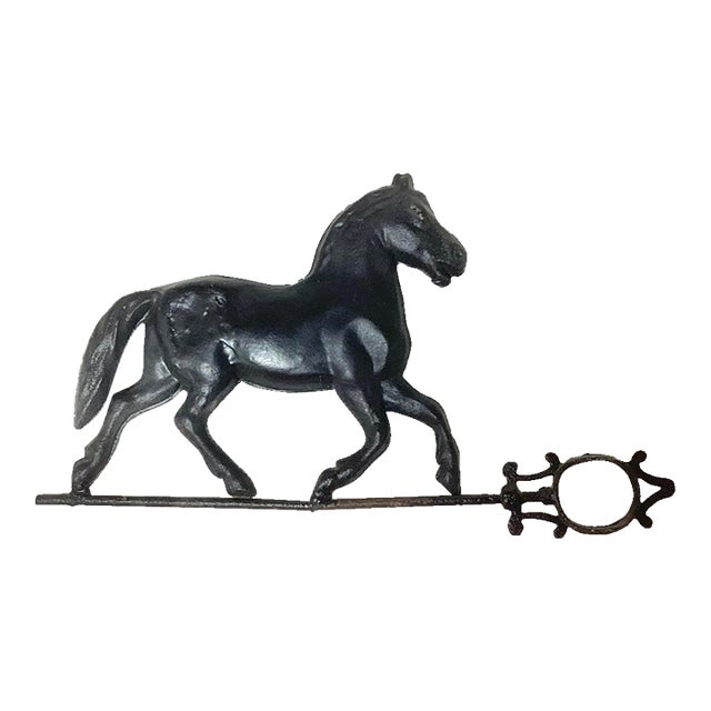 Antique American Folk Art Running Horse Weathervane For Sale