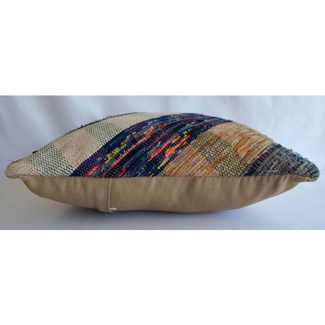 Dimension: 16" x 16" Material : Cotton cotton. Made from vintage Turkish ragrug kilim. Back side cotton with hidden...