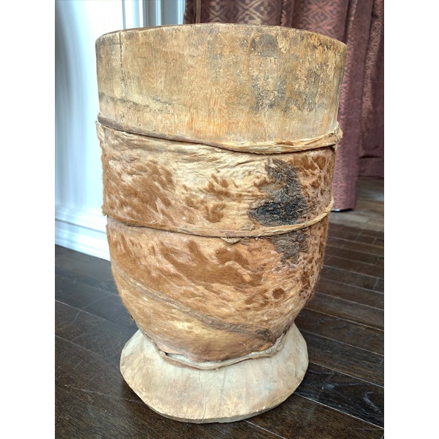 Antique Hand-Carved Hornbeam Vessel For Sale - Image 4 of 13