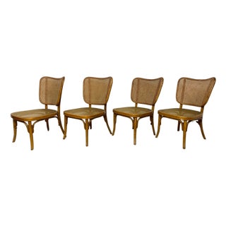 Model A821 Chairs attributed to Adolf Gustav Schneck for Thonet Mundus, 1930s, Set of 4 For Sale