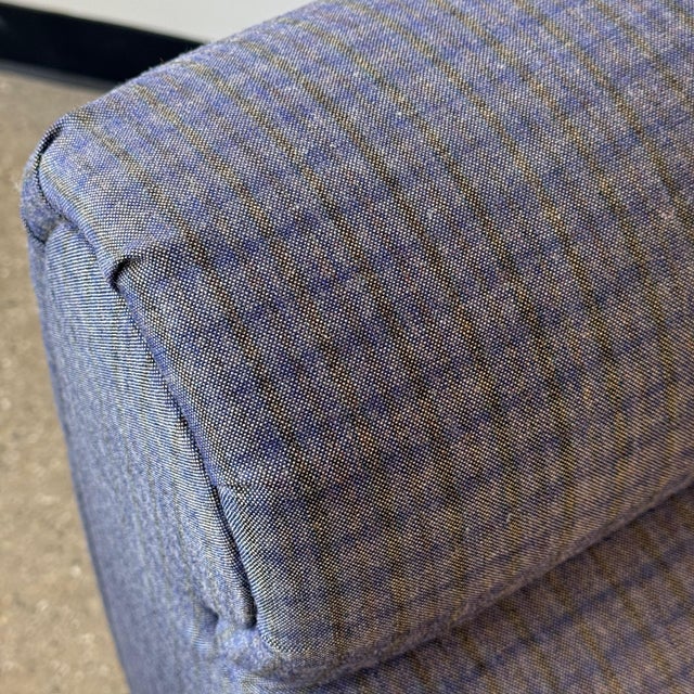 1980s 1980s Bullnose Postmodern Slipper Chairs by Carson’s of High Point in Kvadrat Recheck Wool - Set of 2 For Sale - Image 5 of 7