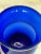 Blue Vintage Hand Blown Cobalt Blue Vases-Pair For Sale - Image 8 of 11