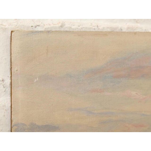 Mid-Century Modern 1939 Desert Landscape Modern Oil Painting For Sale - Image 3 of 5