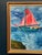 Modern U. Ekshard, Sailboat on the Water, 1971, Oil on Panel, Framed For Sale - Image 3 of 18