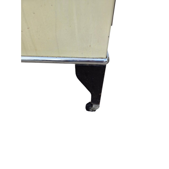 Antique Industrial Art Deco Doctors Dental Cabinet Curio Metal Hutch Apothecary For Sale - Image 14 of 17