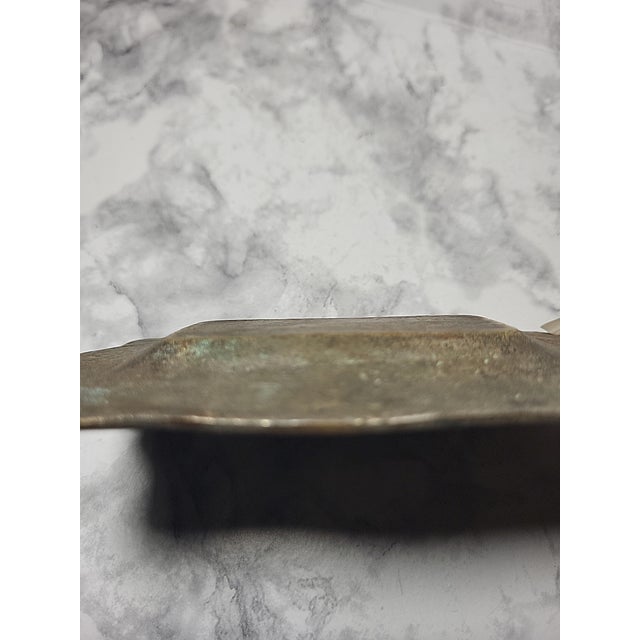 Late 20th Century Antique Brass Parthenon Ashtray Catchall For Sale - Image 5 of 9