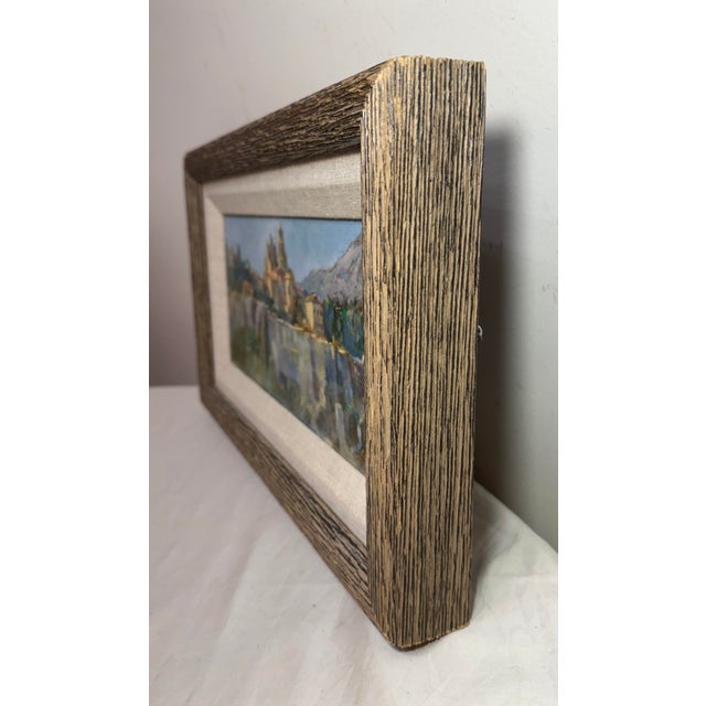Vintage Original Segovia Spain Cityscape Expressive Artur Wasner Oil Painting For Sale - Image 10 of 14