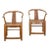 Pair of Golden Elm Chinese Club Chairs For Sale