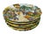 Mediterranean 1980s Vintage Brunelli Designs Made in Italy Folk Art Market Scene Ceramic Salad Plates - Set of 6 For Sale - Image 3 of 18