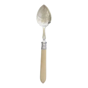 Late 19th Century British Silver Spoon With Bone Handle