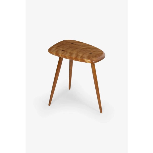 Contemporary 1970s Arthur Espenet Carpenter Three-Legged Occasional Table For Sale - Image 3 of 13