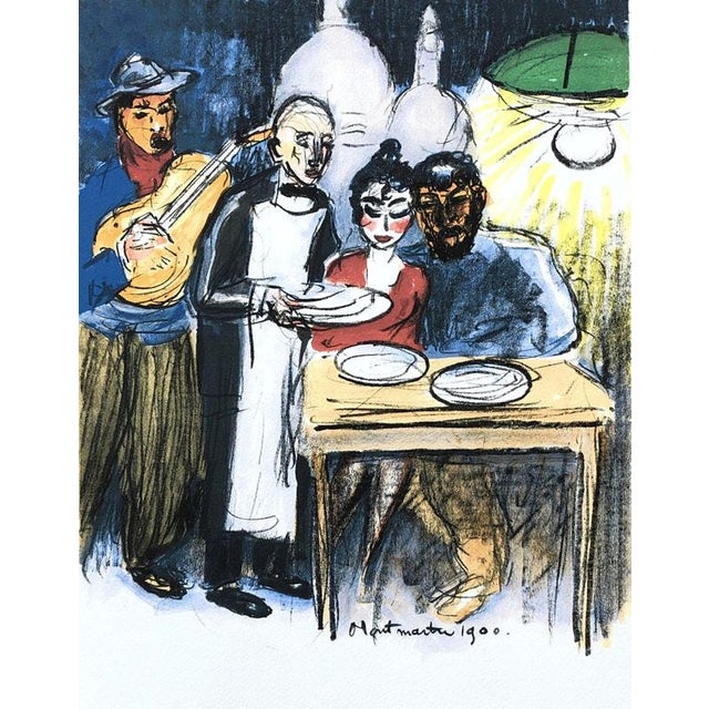 Modern Kees Van Dongen, Montmartre, Color Lithograph For Sale - Image 3 of 6