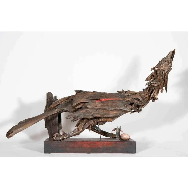 Early 21st Century Lorenzo Serval, Wounded Namure, 2000, Wooden Sculpture For Sale - Image 5 of 5