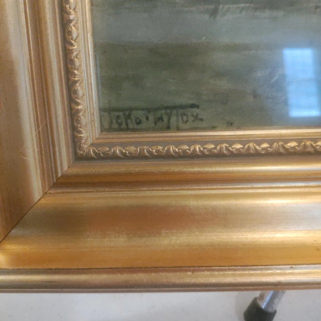 Realism Barbizon W/C Landscape Painting With Herd of Sheep in Pasture Signed LL.Framed For Sale - Image 3 of 7