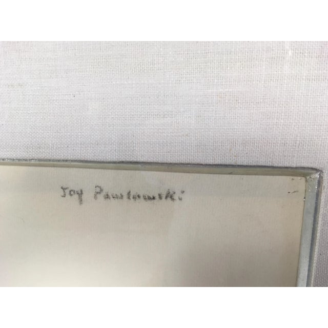 1950s Academy Style Woman in Classical Dress Pencil Drawing. For Sale - Image 5 of 11