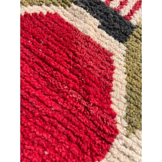 1990s Vintage Abstract Berber Moroccan Boujaad Rug For Sale - Image 9 of 13