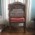 Vintage Mid Century French Caned and Upholstered Chair For Sale - Image 6 of 9
