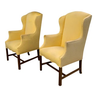 Pair, Vintage Wingback Chairs For Sale