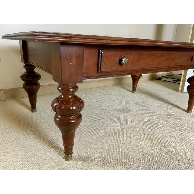 Chippendale Vintage Rectangular Mahogany Chippendale Style Coffee Table For Sale - Image 3 of 18