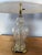 Brass Vintage Pair Cut Crystal and Brass Table Lamps With Pleated Silk Shades For Sale - Image 8 of 18