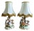 Italian Porcelain Dresden Style Romantic Figural Table Lamps by Capodimonte, 1930s, Set of 2 For Sale
