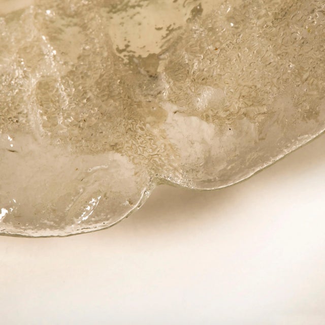 Massive Bubble Blown Murano Glass Flush Mounts or Wall Lights, 1960s For Sale - Image 4 of 12