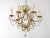 Spectacular 1970s Spanish Hollywood Regency 6-Light Brass Chandelier with Fine Crystal Drops. Masterfully handcrafted in...