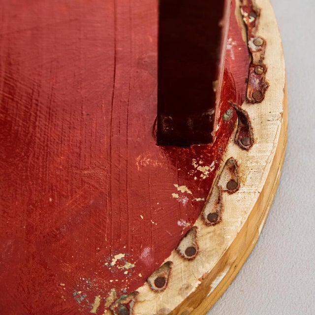 Mid-Century Modern Rationalist Wood High Stool, 1950s For Sale - Image 15 of 16