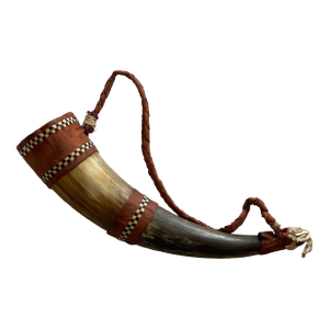 Antique African Ethnographic Hunting Powder Horn