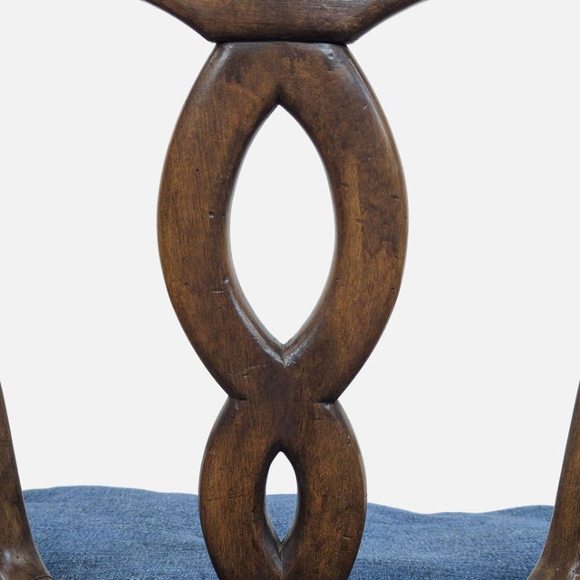 Vintage Wood Dining Chair With Cane Seat For Sale - Image 10 of 14