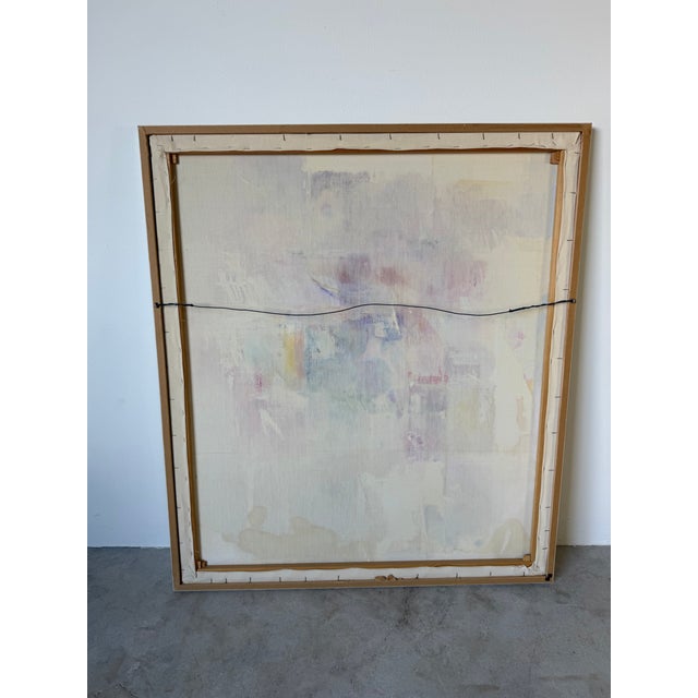 Large Vintage Abstract Expressionist Oil on Canvas Painting – Framed For Sale - Image 13 of 13