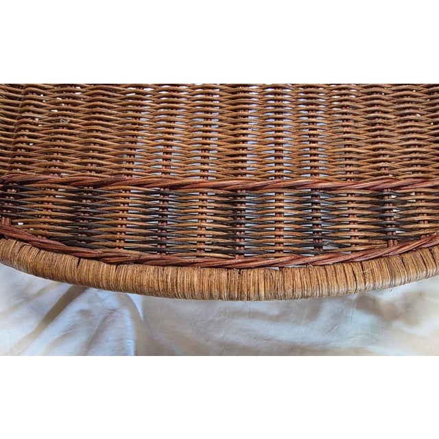 Vintage Boho-Chic Mid-Century Wicker and Rattan Bed Tray/Lap Desk For Sale In Kansas City - Image 6 of 8